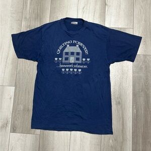 Vintage 1982 Quilting Forever Tee Size Large Single Stitch